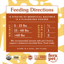 USDA Organic Probiotics with Prebiotics For Dogs and Cats