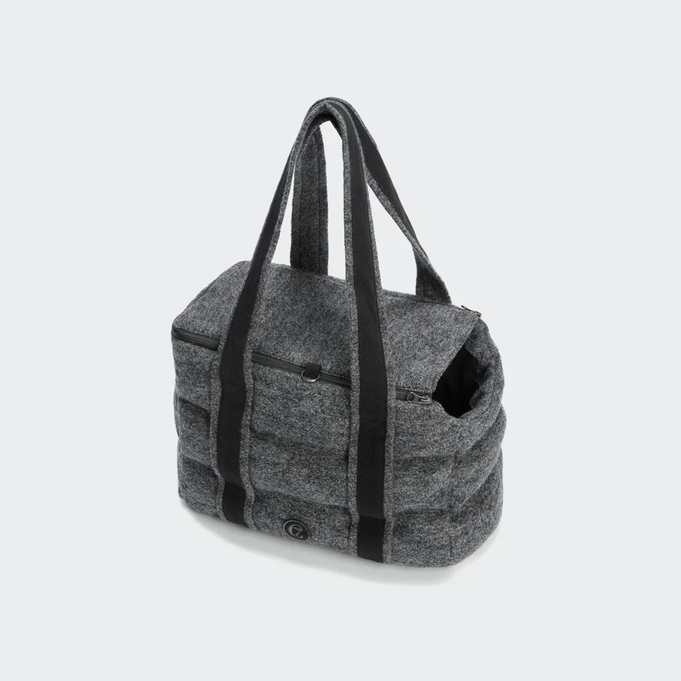 Dog Carrier Bergamo Wool Granite