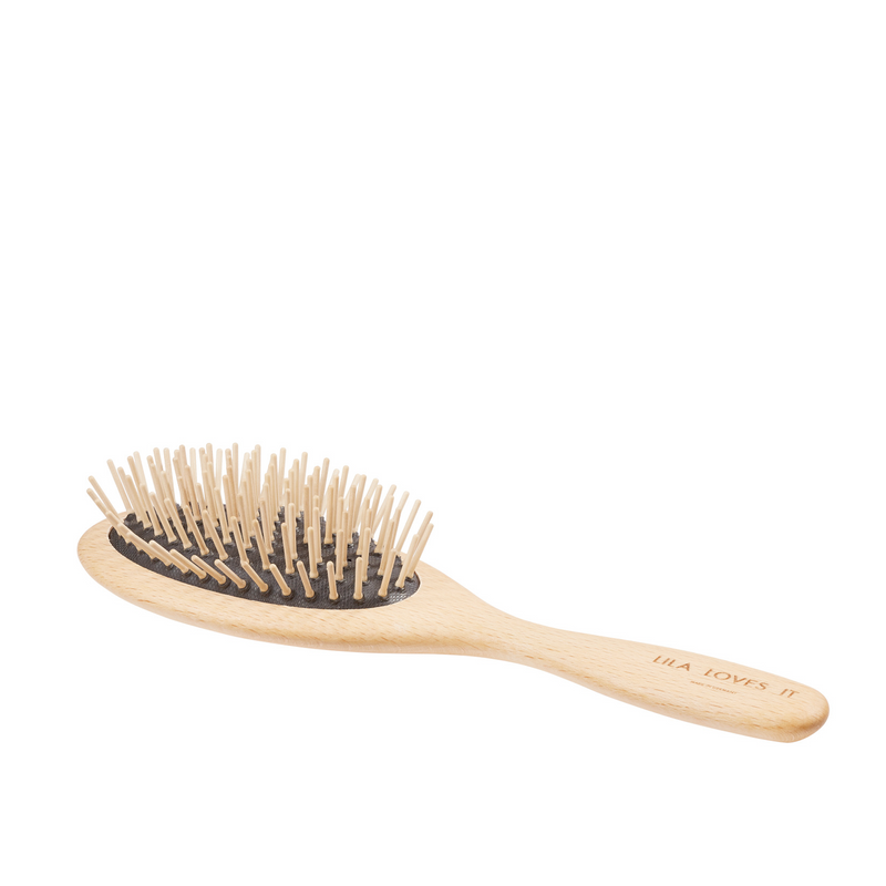 Brosse à poils longs avec manche