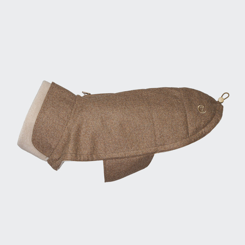 Manteau pour chien Brooklyn FR. Bulldog - Flanelle Hazel 